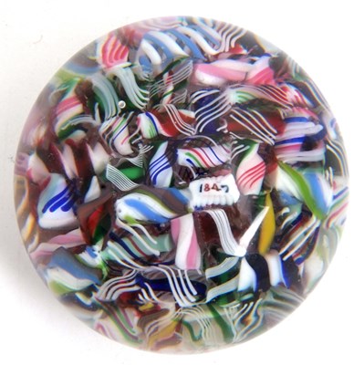 Lot 1 - French Glass Scrambled Paperweight probably...