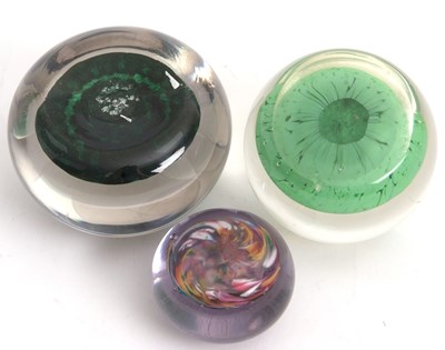 Lot 2 - Group of Three Millefiori Paperweights...