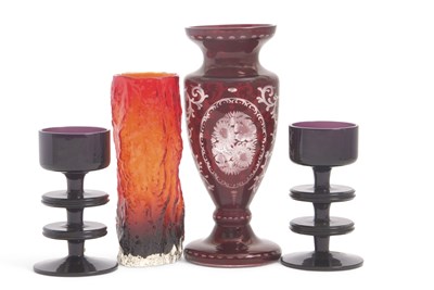 Lot 5 - Group of Coloured Glass Wares; Whitefriars...