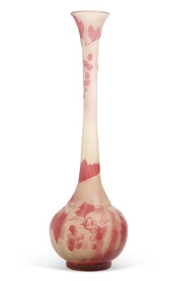 Lot 7 - Galle Cameo Glass Vase the globular body with...