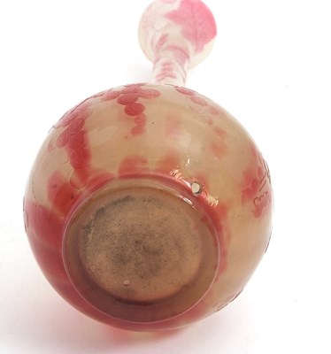 Lot 7 - Galle Cameo Glass Vase the globular body with...