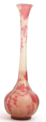Lot 7 - Galle Cameo Glass Vase the globular body with...