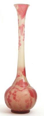 Lot 7 - Galle Cameo Glass Vase the globular body with...
