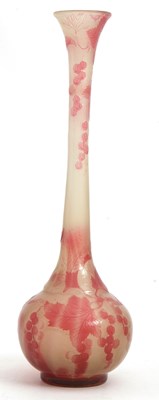 Lot 7 - Galle Cameo Glass Vase the globular body with...