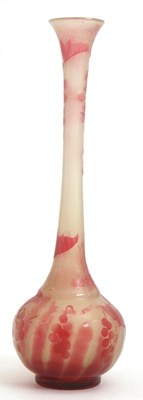 Lot 7 - Galle Cameo Glass Vase the globular body with...