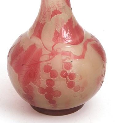 Lot 7 - Galle Cameo Glass Vase the globular body with...