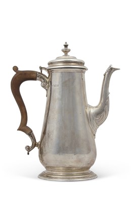 Lot 307 - An Elizabeth II silver coffee pot in Georgian...