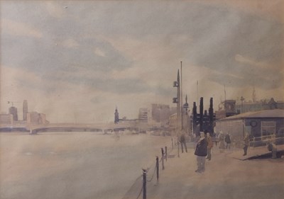 Lot 534 - Gordon Hales (British), "London Bridge from...