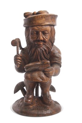 Lot 461 - An unusual 19th Century Black forest carved...