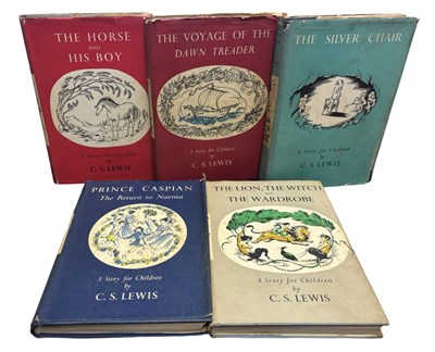 Lot 334 - C S LEWIS REPRINTS: 5 Titles: THE SILVER CHAIR,...