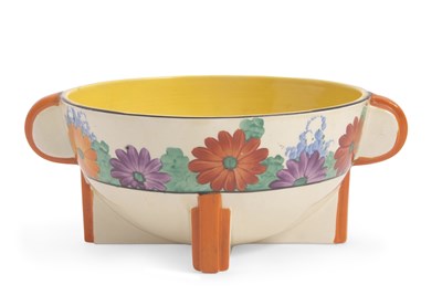 Lot 9 - A Clarice Cliff Odilon shaped Art Deco bowl in...
