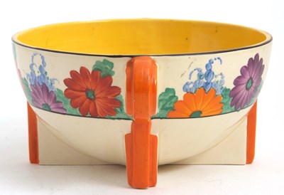 Lot 9 - A Clarice Cliff Odilon shaped Art Deco bowl in...