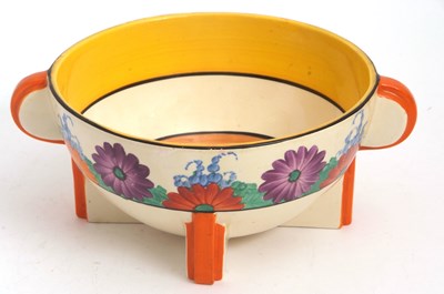 Lot 9 - A Clarice Cliff Odilon shaped Art Deco bowl in...