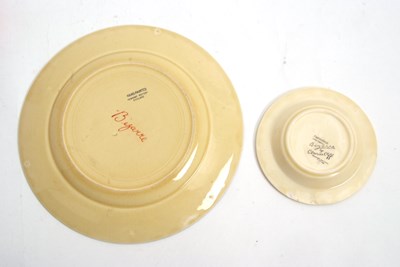 Lot 12 - A Clarice Cliff jam pot in the Crocus pattern...