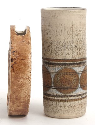 Lot 13 - A Troika disc vase and further Troika...