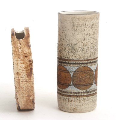 Lot 13 - A Troika disc vase and further Troika...
