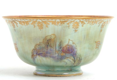 Lot 17 - A small Wedgwood lustre bowl decorated with...
