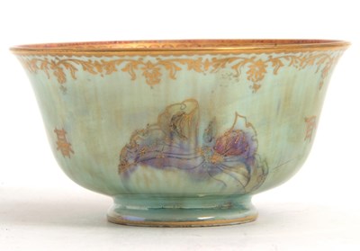 Lot 17 - A small Wedgwood lustre bowl decorated with...