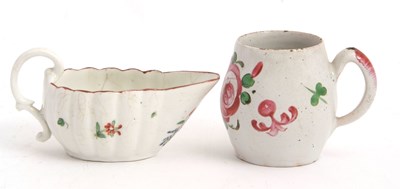 Lot 19 - An 18th Century Bristol porcelain cream boat...