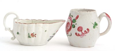 Lot 19 - An 18th Century Bristol porcelain cream boat...