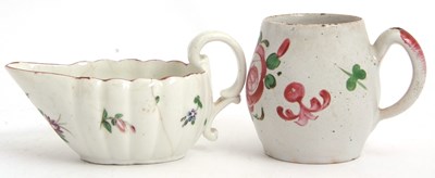 Lot 19 - An 18th Century Bristol porcelain cream boat...