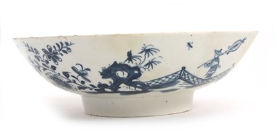 Lot 20 - A rare Lowestoft porcelain shallow bowl circa...