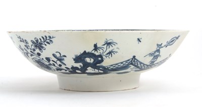 Lot 20 - A rare Lowestoft porcelain shallow bowl circa...