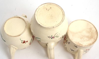 Lot 24 - Two late 18th Century cream ware teapots and...