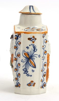 Lot 27 - A Pratt ware tea caddy and cover decorated in...