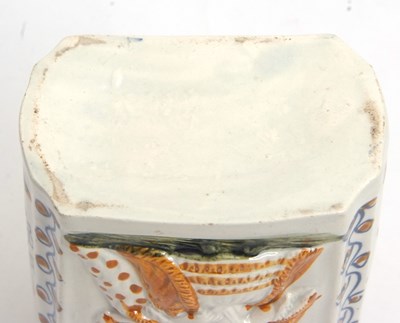 Lot 27 - A Pratt ware tea caddy and cover decorated in...