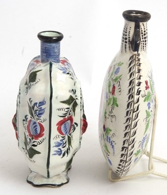 Lot 30 - A pottery Pilgrim flask possibly Scottish,...
