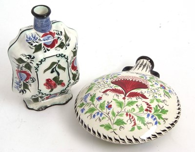 Lot 30 - A pottery Pilgrim flask possibly Scottish,...