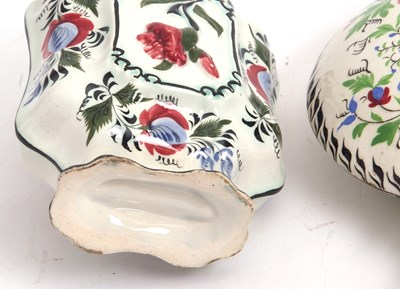 Lot 30 - A pottery Pilgrim flask possibly Scottish,...