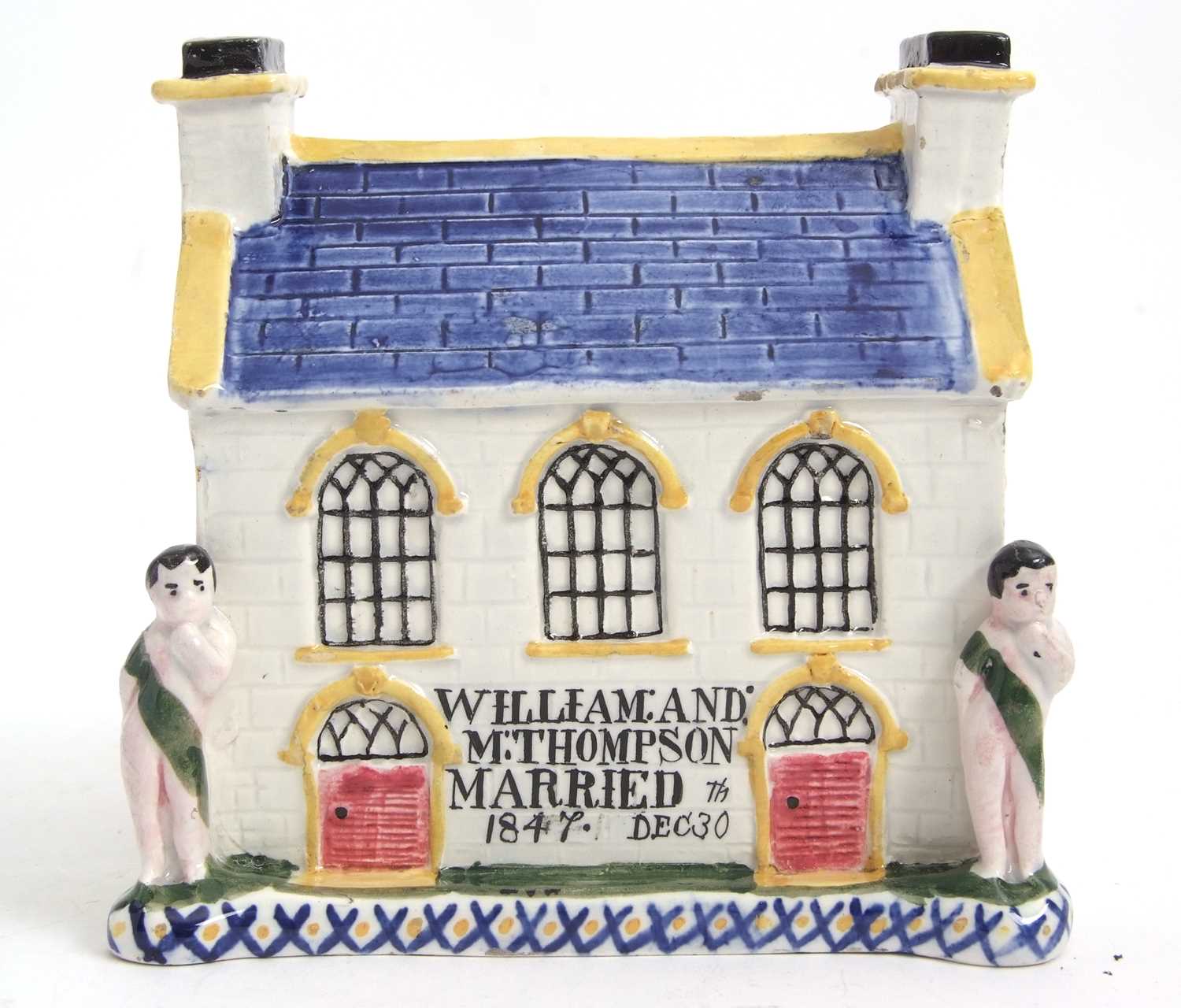 Lot 32 - A rare Mexborough Wesleyan Chapel money box,...