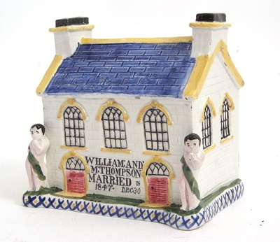 Lot 32 - A rare Mexborough Wesleyan Chapel money box,...