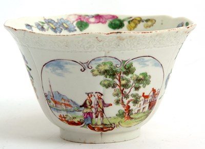 Lot 33 - A rare Worcester porcelain bowl circa 1755 of...