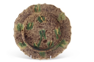 Lot 37 - A mid 18th Century cream ware plate with...