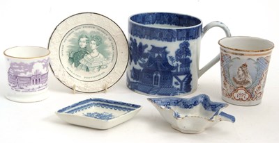 Lot 39 - A group of 19th Century pearl ware comprising...
