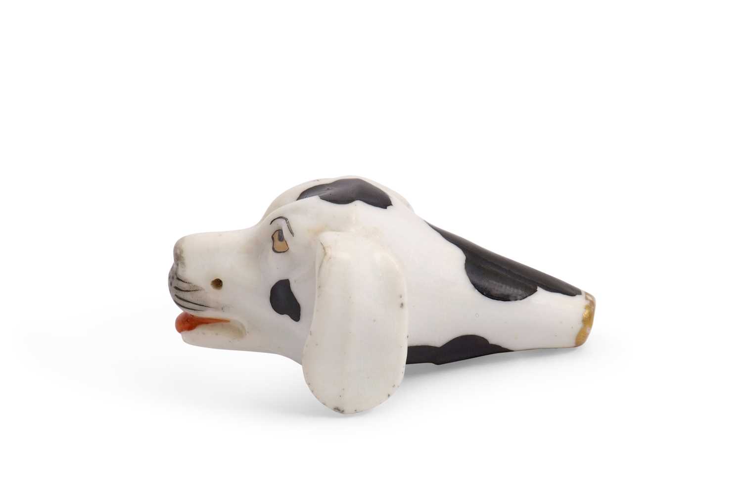 Lot 43 - A 19th Century Staffordshire dog whistle,...