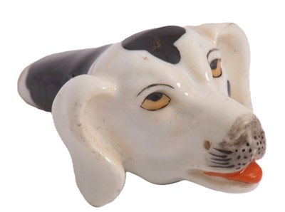 Lot 43 - A 19th Century Staffordshire dog whistle,...