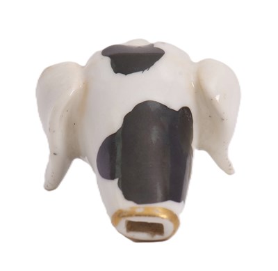Lot 43 - A 19th Century Staffordshire dog whistle,...