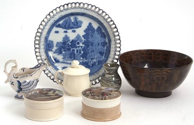 Lot 44 - Quantity of 19th Century pottery comprising a...