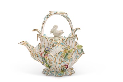 Lot 45 - A mid 19th Century Coalbrookedale teapot and...