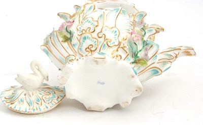 Lot 45 - A mid 19th Century Coalbrookedale teapot and...