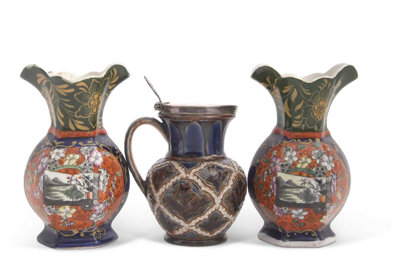 Lot 46 - A pair of mid 19th Century Masons iron stone...
