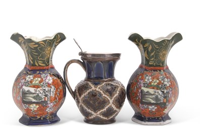 Lot 46 - A pair of mid 19th Century Masons iron stone...