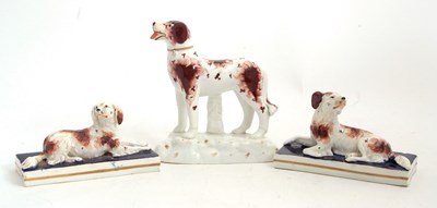 Lot 47 - A pair of mid 19th Century English porcelain...