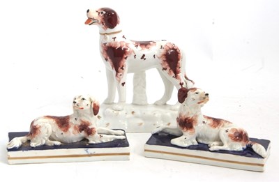 Lot 47 - A pair of mid 19th Century English porcelain...