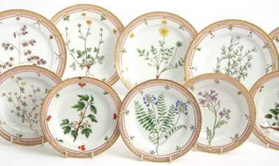 Lot 49 - A quantity of Royal Copenhagen Flora Danica...