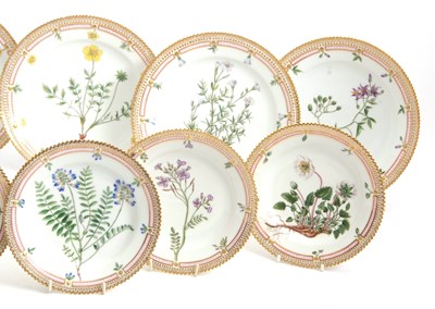 Lot 49 - A quantity of Royal Copenhagen Flora Danica...